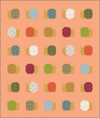 Garden Snails Throw in Summer Homestead Fabrics and Art Gallery Pure Solids