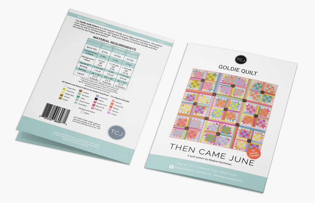 Goldie Quilt Pattern - Printed