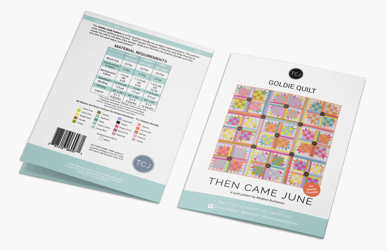 Goldie Quilt Pattern - Printed