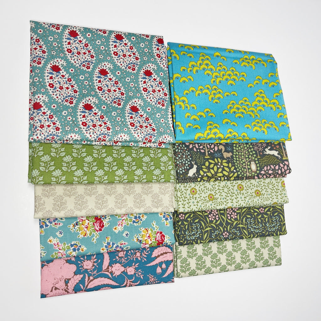 Vintage Tilda Fat Quarter Bundle Green