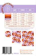 Fabric Requirements - Growing Quilt Pattern by Pen + Paper Patterns 