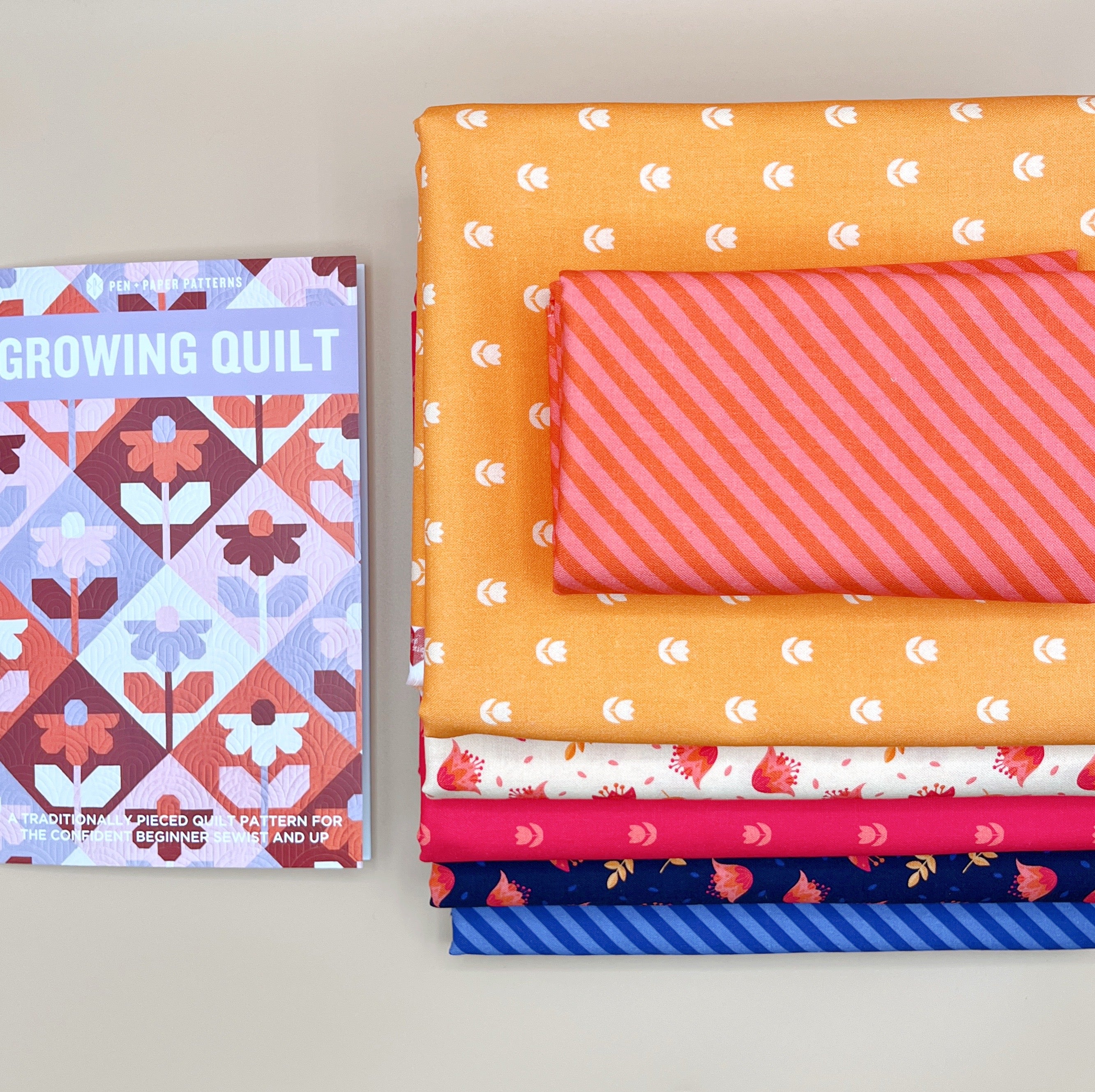 Growing Quilt Kit featuring Blooming Garden