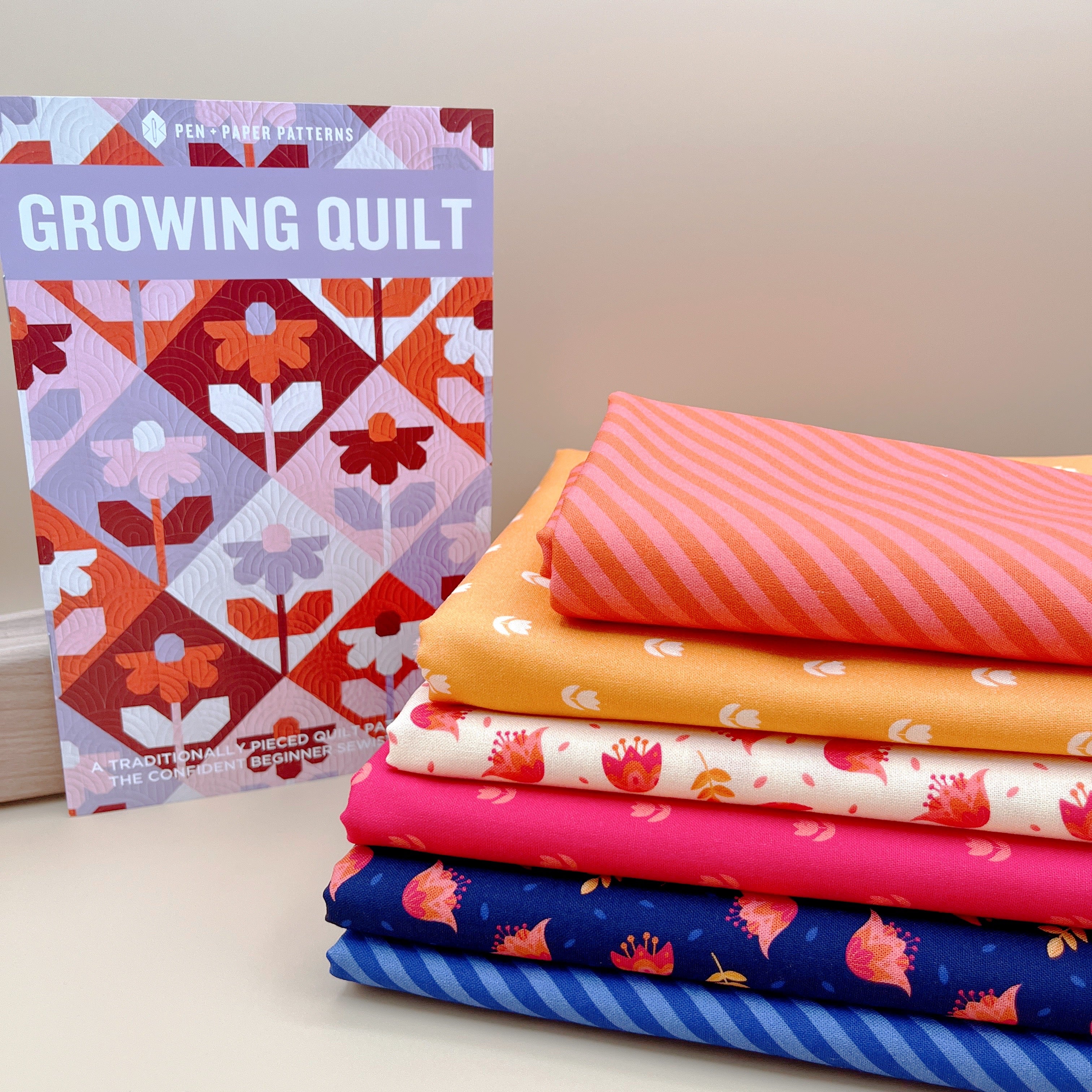 Growing Quilt Kit featuring Blooming Garden