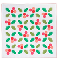 Holly Jolly  beginner-friendly Christmas quilt pattern by Pen + Paper Patterns