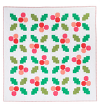Holly Jolly  beginner-friendly Christmas quilt pattern by Pen + Paper Patterns