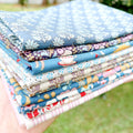 Vintage Tilda Fat Quarter Bundle Blues/Purples