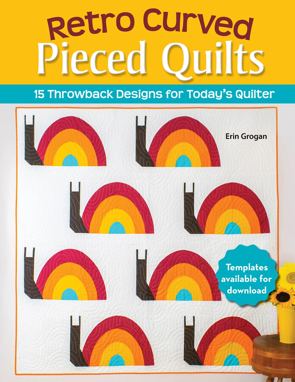 Retro Curved Pieced Quilts by Erin Grogan of Love Sew Modern