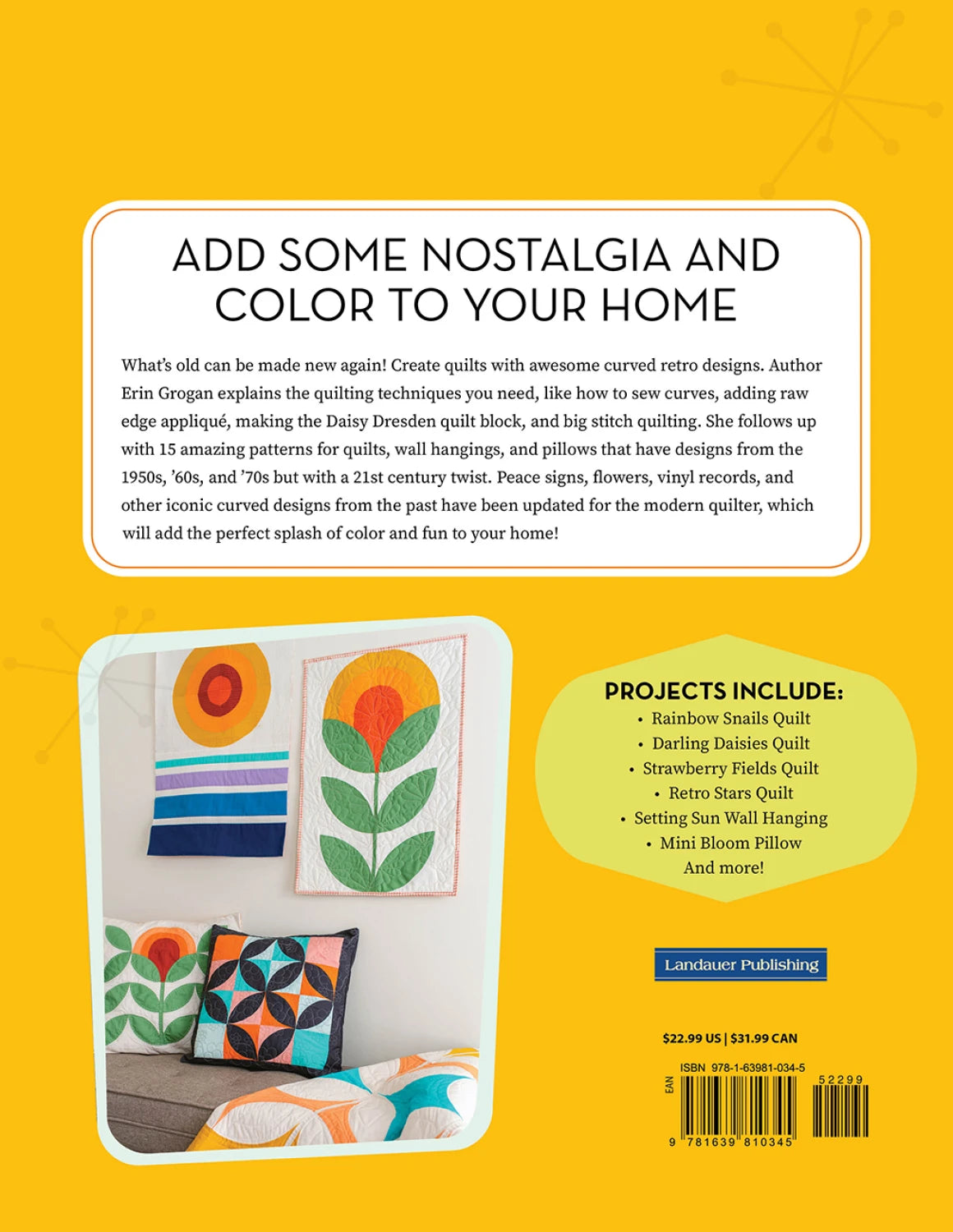 Retro Curved Pieced Quilts by Erin Grogan of Love Sew Modern