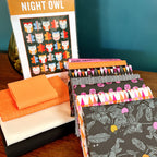 Enshadow fabric collection quilt kit with Pen + Paper Night Owl Pattern 