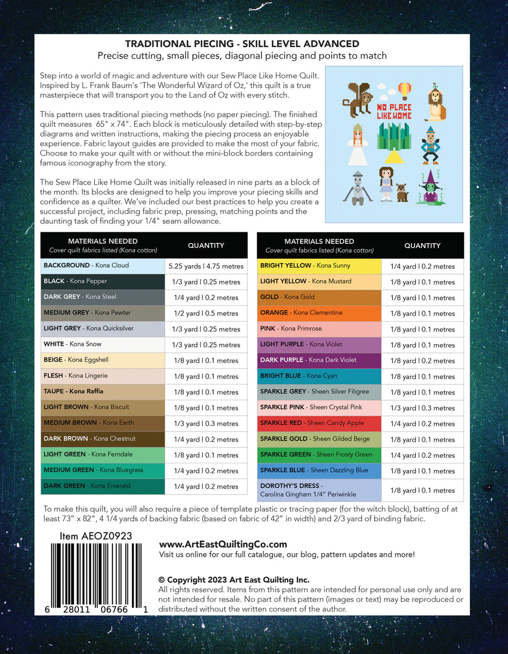 Sew Place Like Home - The Complete Quilt Project Book by Art East Quilting Co