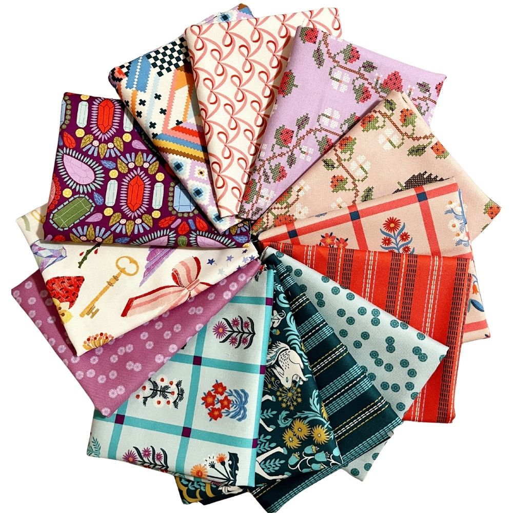 Once Upon a Charm Fat Quarter Bundle (13 Pieces) | FIGO Fabrics