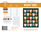Cover of Night Owl beginner-friendly quilt pattern by Pen + Paper patterns