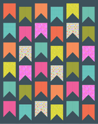 Mockup of Beginner-Friendly Quilt Kit featuring Ghostly Garden & Bookmarks