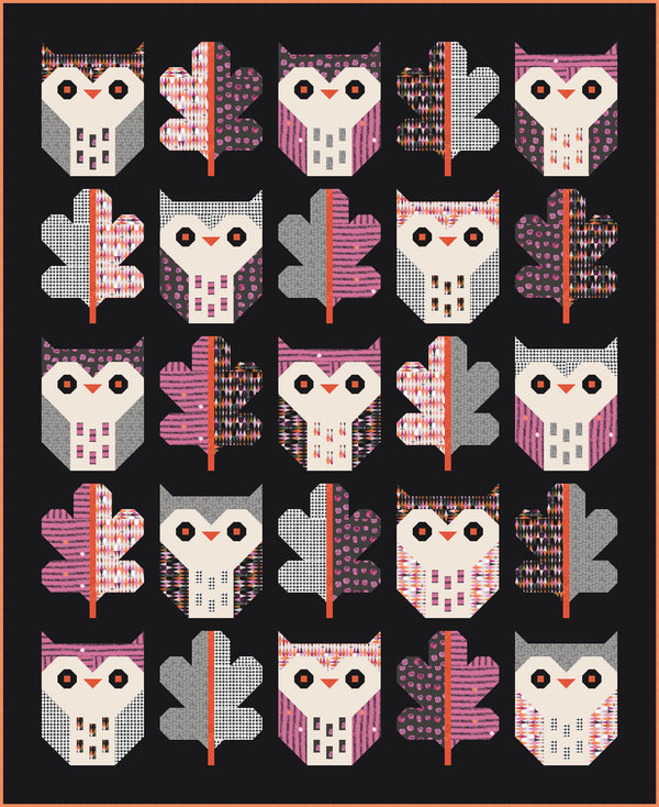 Night Owl Quilt Kit featuring the Enshadow fabric collection