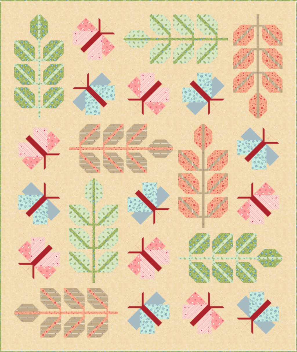 Oak Moth Quilt kit featuring A Song to Sing Custom curated kit