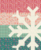 Snowflake Quilt Kit  pattern Modern Handcraft featuring Christmas in Color by Art Gallery Fabrics