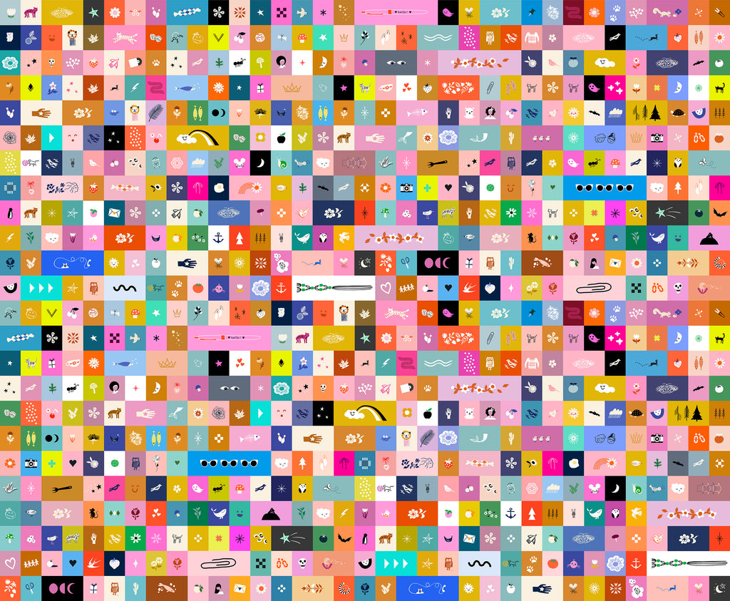 Selvedge Magic Icons Multi Fabric by the Yard | Selvedge Magic | Ruby Star Society