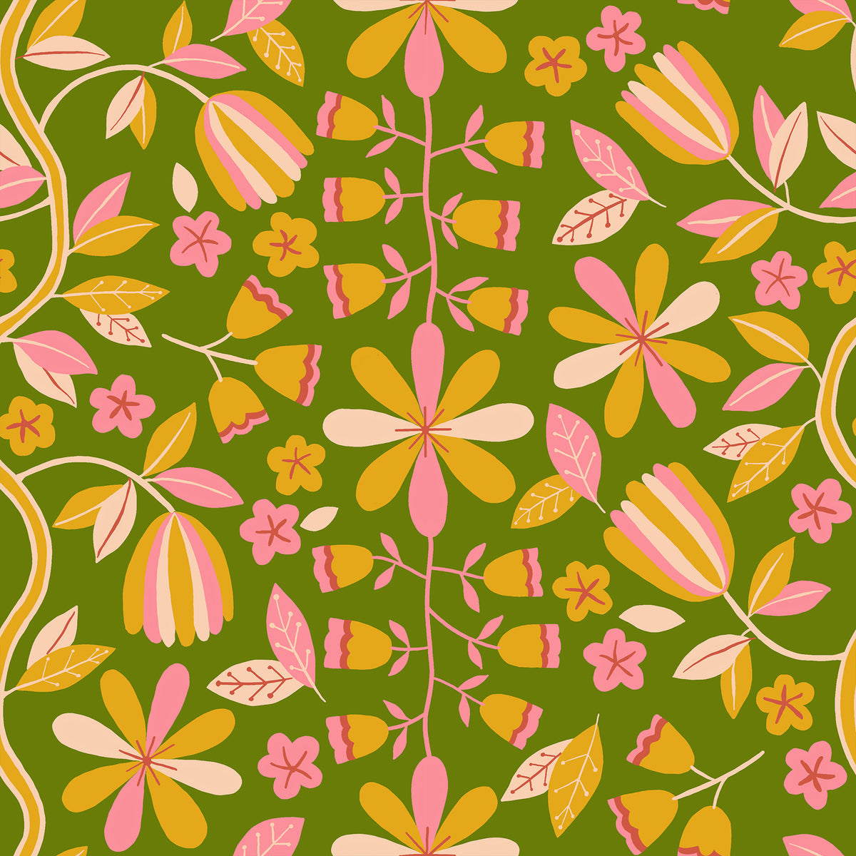 Corsage Front Parlor Sprout Yardage | Ruby Star Society
