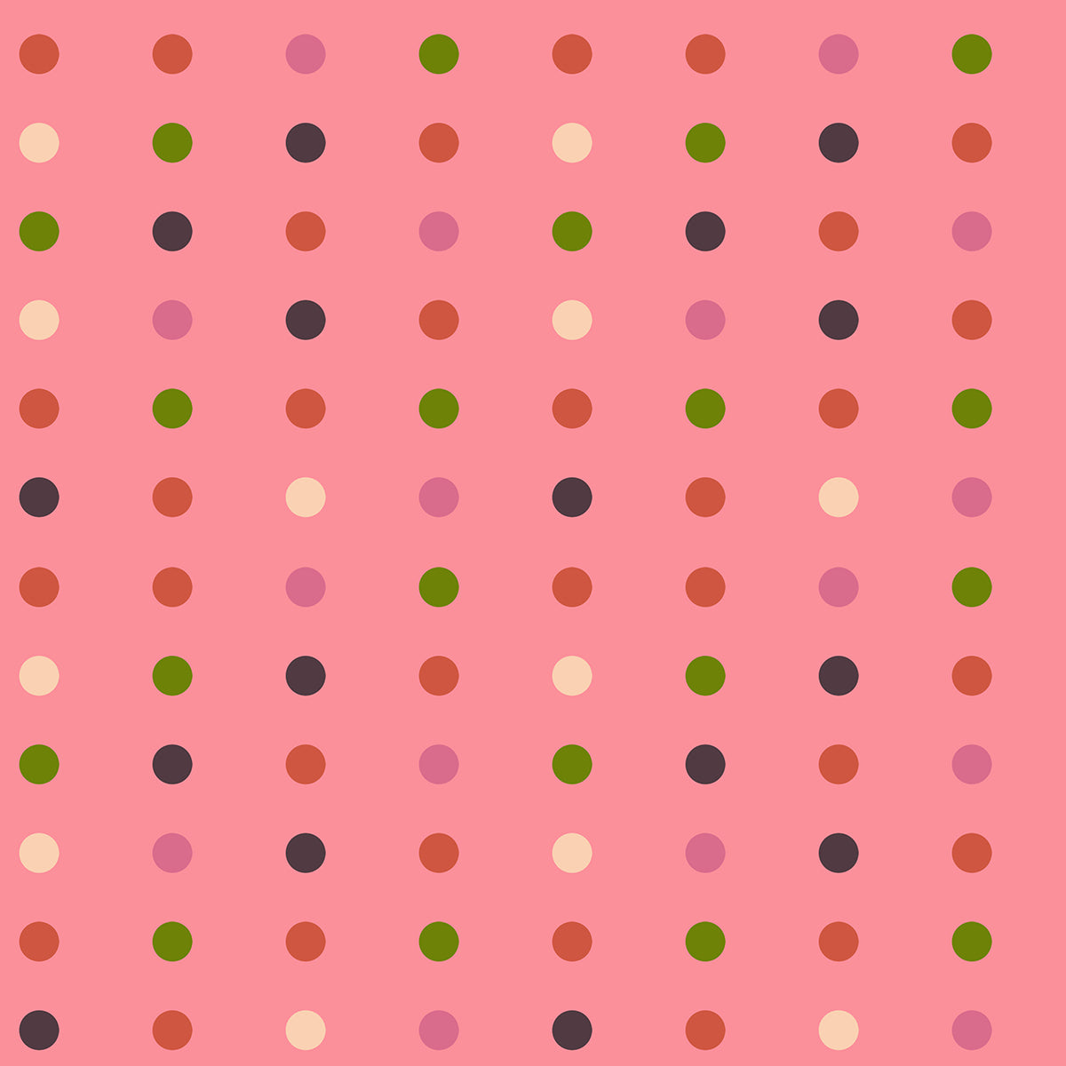 Corsage Swatch Dots Sorbet Yardage | Ruby Star Society