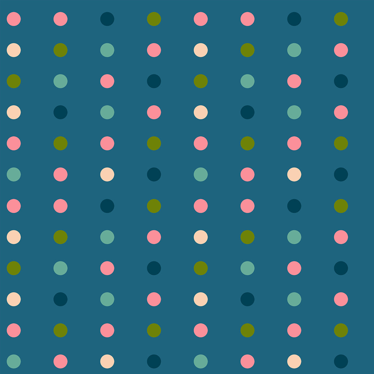 Corsage Swatch Dots Teal Yardage | Ruby Star Society