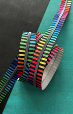 Rainbow stripe zipper tape from Sassafras Lane Design