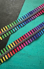 Rainbow stripe zipper tape from Sassafras Lane Design