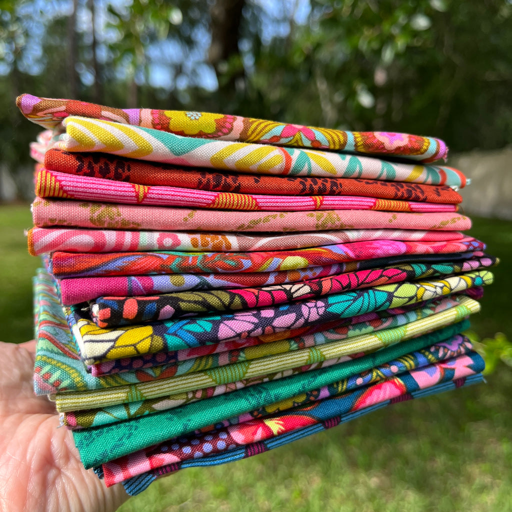 Rhapsody Fabric Collection by Anna Maria Textiles 18 pc Fat Quarter Bundle 