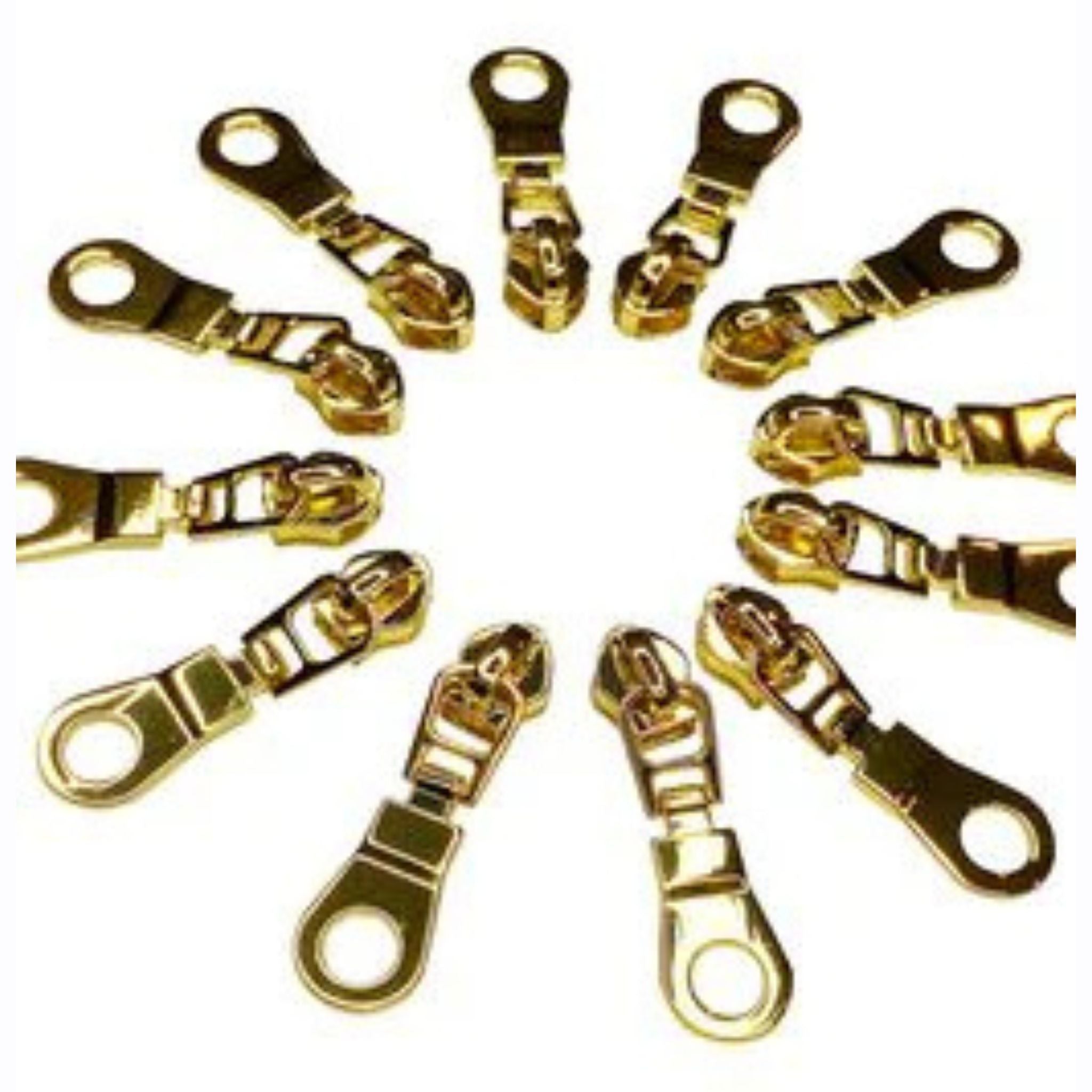 Gold Zipper Pulls Donut Hole