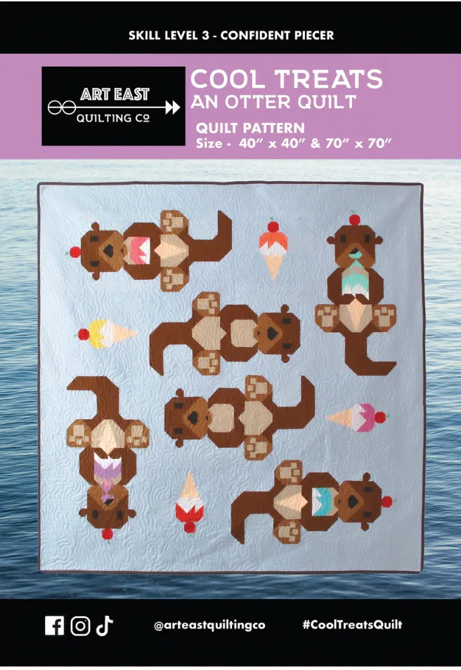Cool Treats - an Otter Quilt Pattern by Art East Quilting Co
