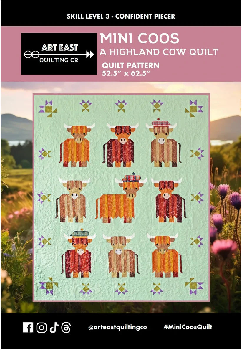 Mini Coos A Highland Cow Quilt Pattern