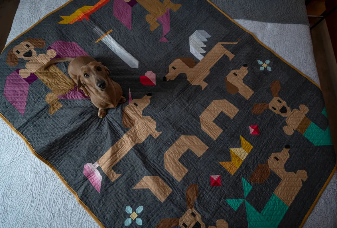 Mythical Wieners Quilt Pattern by Art East Quilting Co