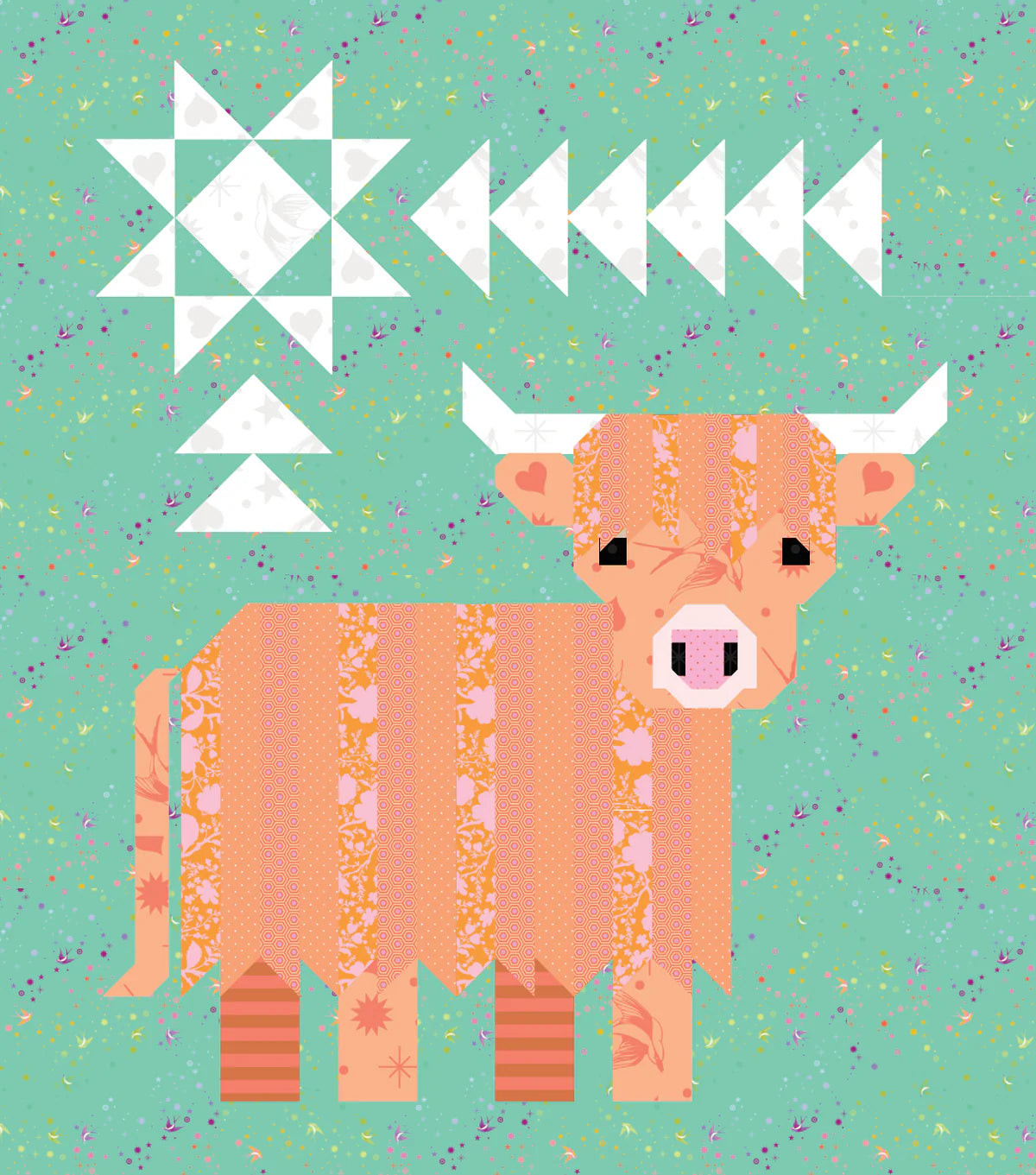 Cattle Call - A Highland Cow Quilt Pattern by Art East Quilting Co