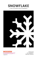 Snowflake Quilt Pattern by Modern Handcraft - 3 versions