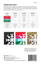 Snowflake Quilt Pattern by Modern Handcraft - 3 versions