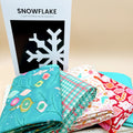 Snowflake Quilt Kit  pattern Modern Handcraft featuring Christmas in Color by Art Gallery Fabrics