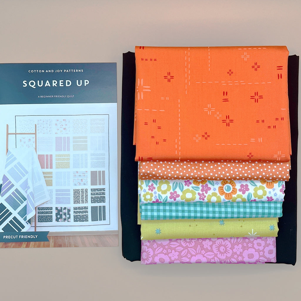 Squared Up Quilt Kit featuring Ghostly Garden