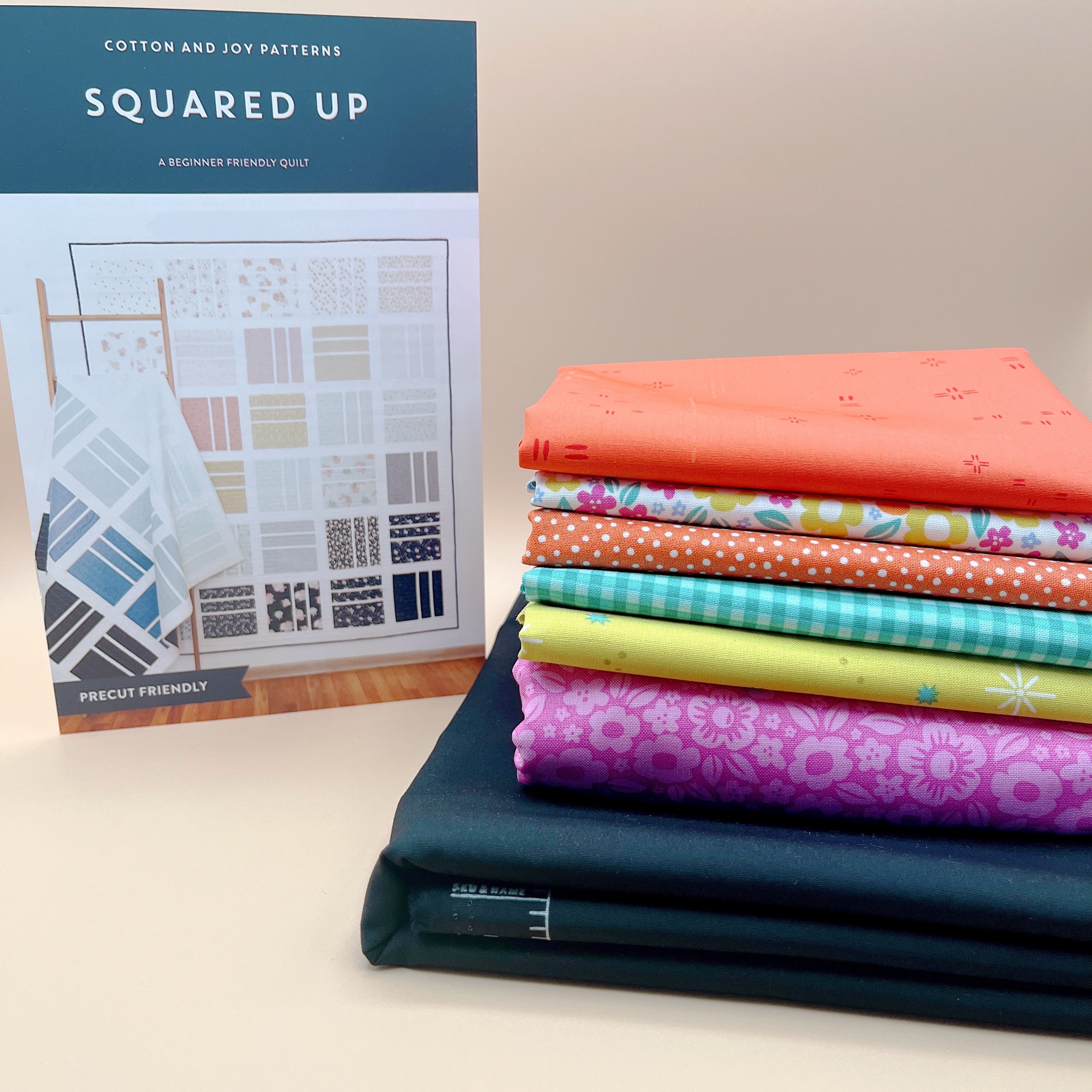 Squared Up Quilt Kit featuring Ghostly Garden