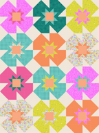 Summer Garden pattern featuring Ghostly Garden quilt