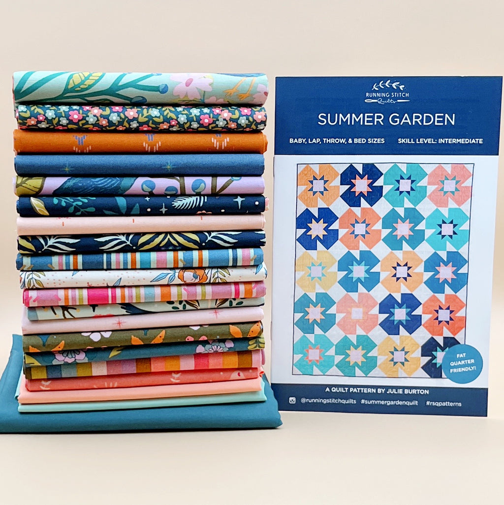 SUMMER GARDEN WITH STARLING COLLECTION QUILT KIT FOR INTERMEDIATE QUILTERS