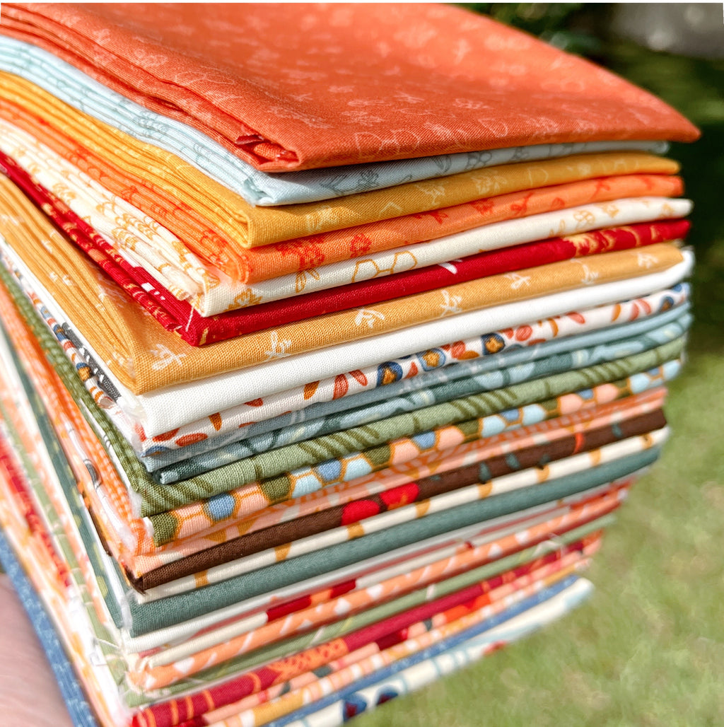 Summer Homestead Fat Quarter Bundle by Sewcial Bee Collective for Art Gallery Fabrics