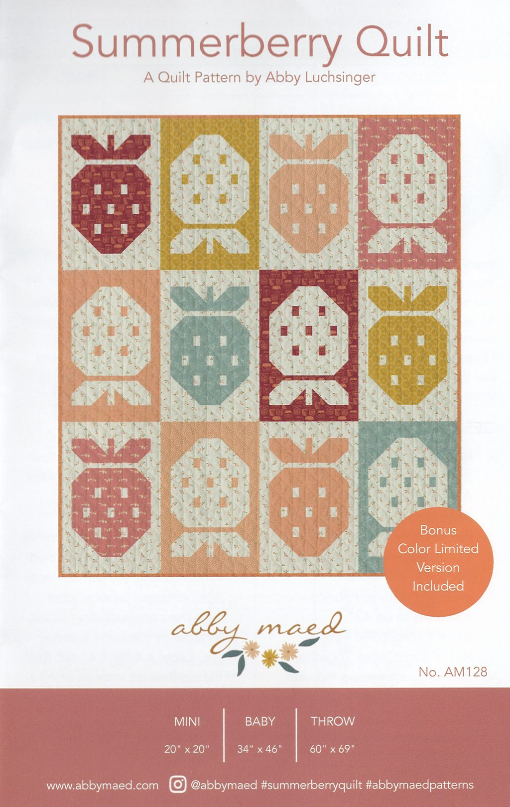 Summerberry Quilt Pattern by Abby Luchsinger