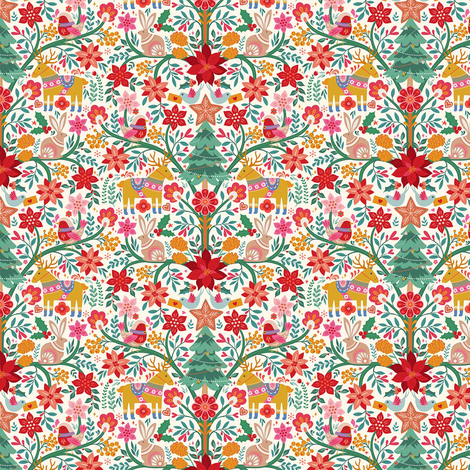 Nordic Noel from the Deck the Halls collection by Geetanjali Behera for Thread &amp; Ink Design