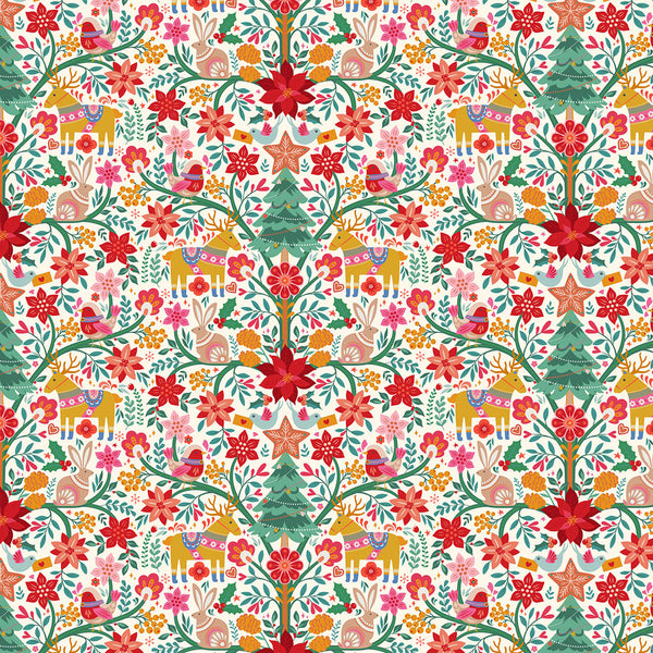 Nordic Noel from the Deck the Halls collection by Geetanjali Behera for Thread &amp; Ink Design