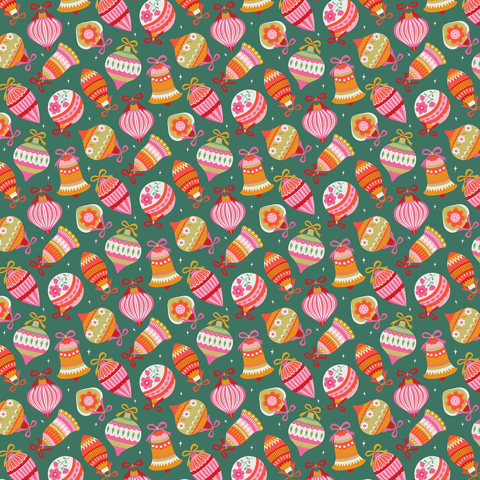 Baubles from the Deck the Halls collection by Geetanjali Behera for Thread &amp; Ink Design