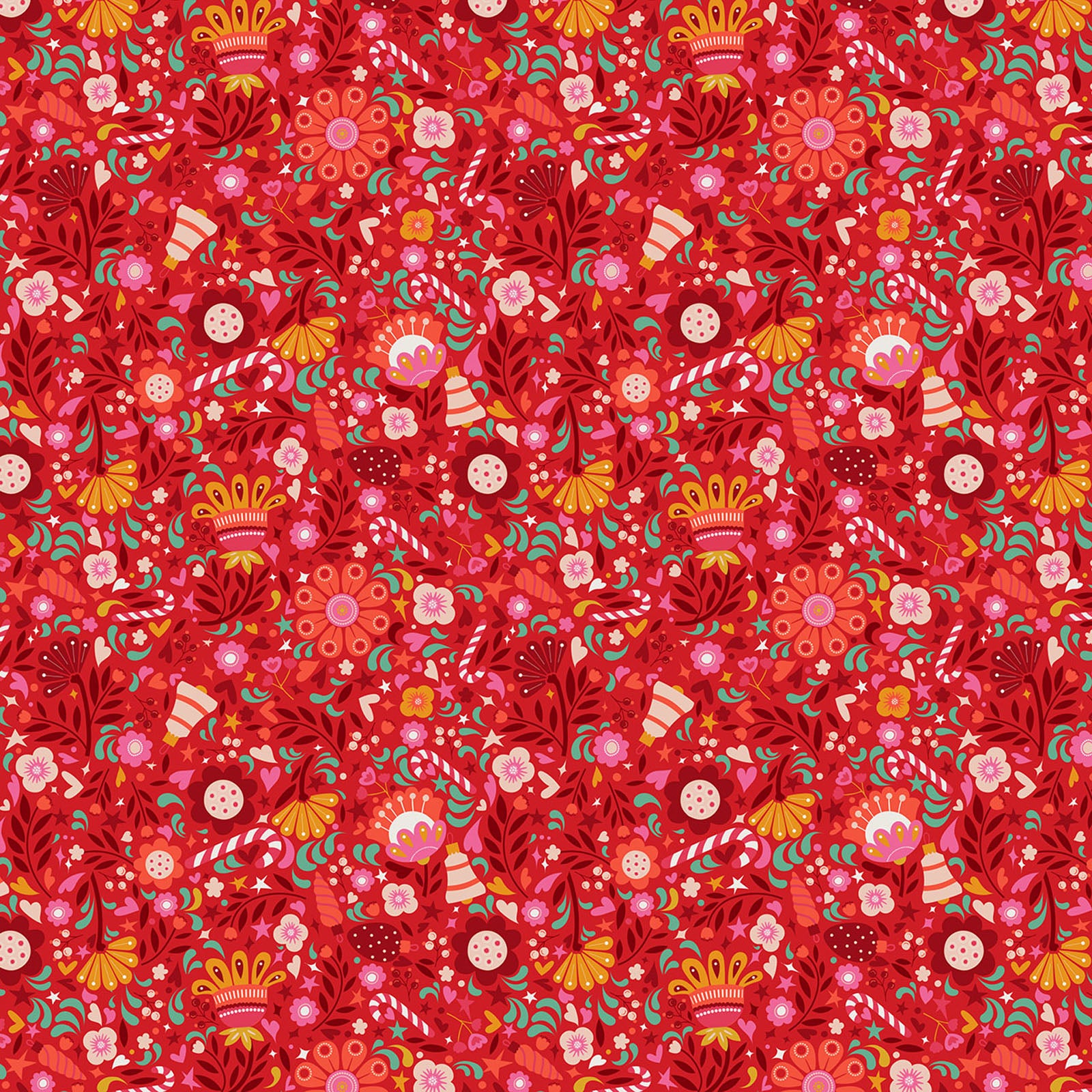 Candy Carnival from the Deck the Halls collection by Geetanjali Behera for Thread &amp; Ink Design