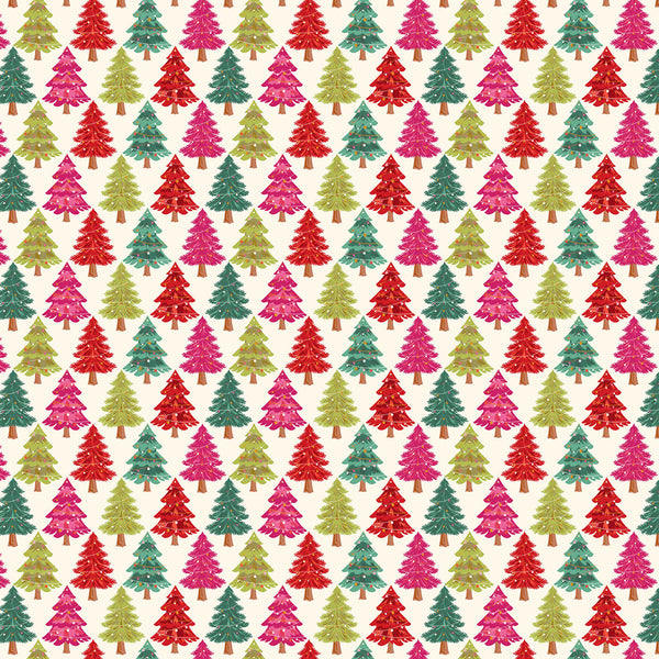 Pine Parade from the Deck the Halls collection by Geetanjali Behera for Thread &amp; Ink Design