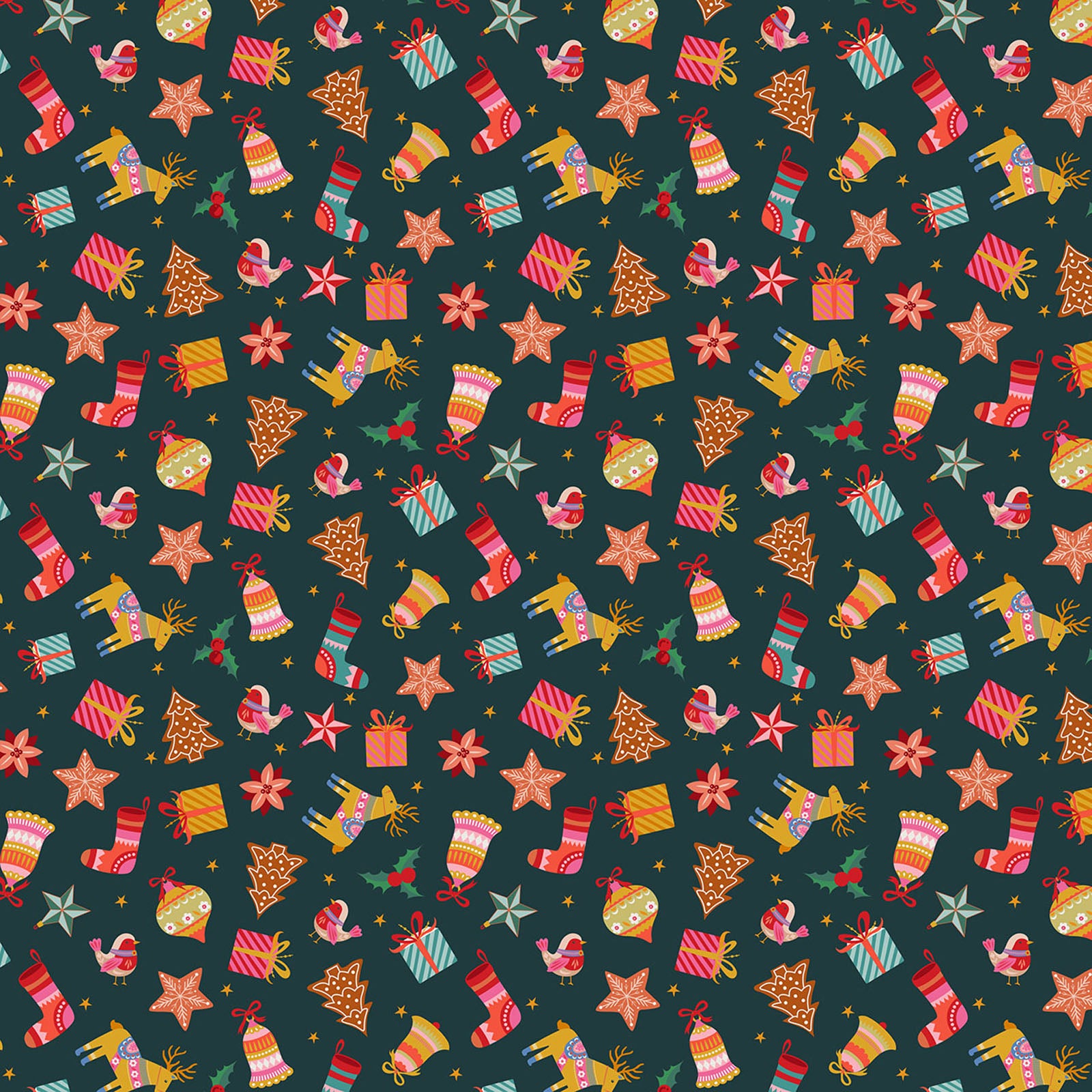 Mini Magic from the Deck the Halls collection by Geetanjali Behera for Thread & Ink Design