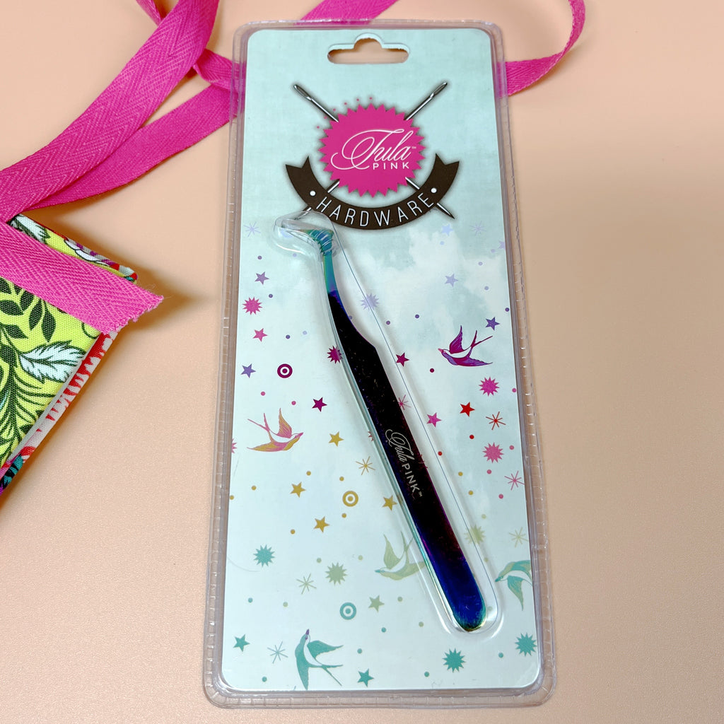 Tula Pink Swiss Style Angle Tweezer