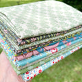 Tilda Fat Quarter Bundle Blue & Green 10 piece