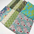 Vintage Tilda Fat Quarter Bundle 10pc green